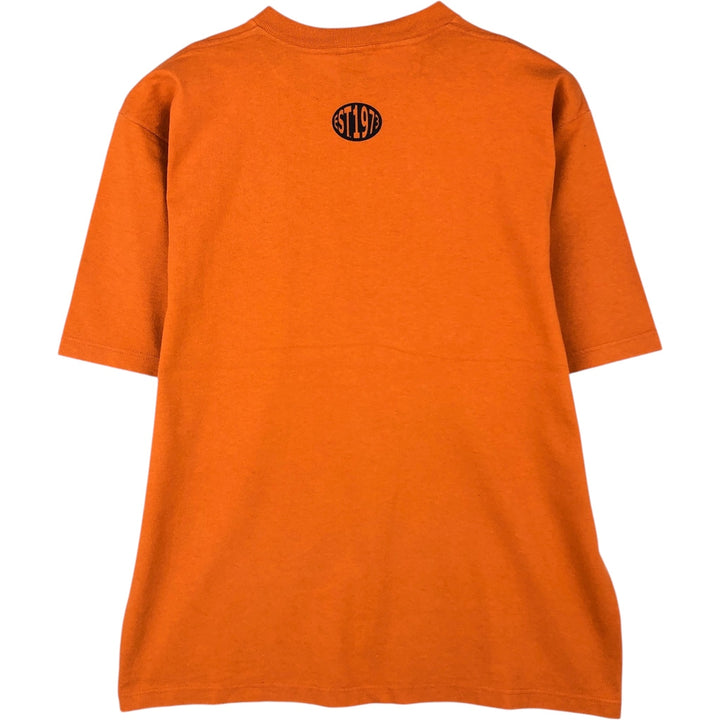 90'S Timberland Short-Sleeve Logo T-Shirt, Made in USA, Men's Size M (Equivalent), Vintage cotton orange type Vintage Second Hand