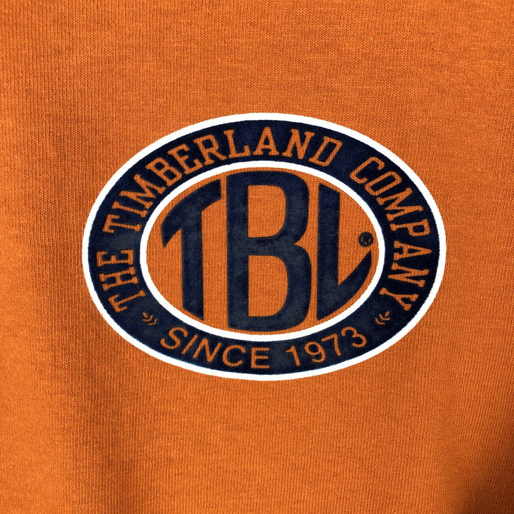 90'S Timberland Short-Sleeve Logo T-Shirt, Made in USA, Men's Size M (Equivalent), Vintage cotton orange type Vintage Second Hand