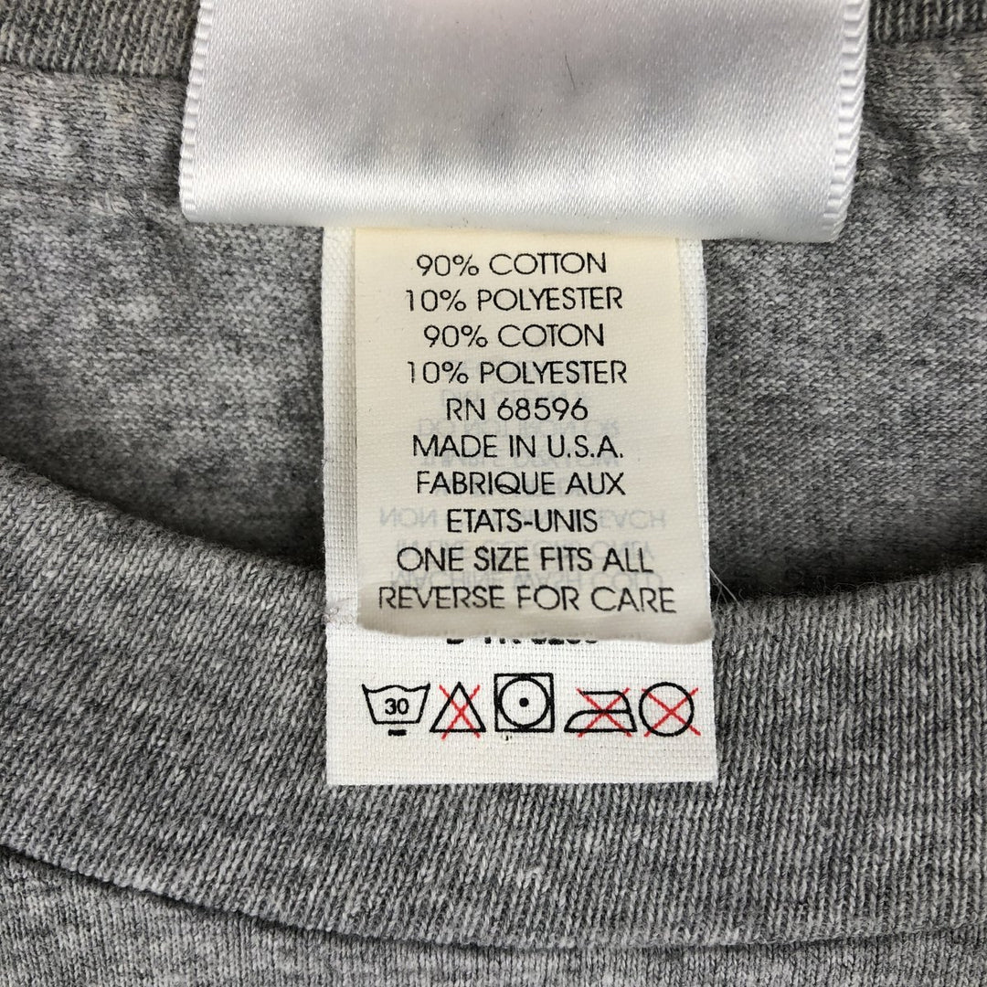90'S Donna Karan New York DKNY JEANS Short Sleeve Logo T-Shirt, Made in USA, Men's XL, Vintage cotton gray type Vintage Second Hand