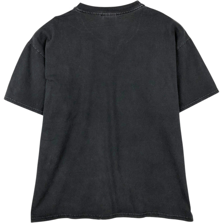 90'S Hanes Heavyweight Print T-Shirt, Men's XL equivalent, Vintage cotton black type Vintage Second Hand