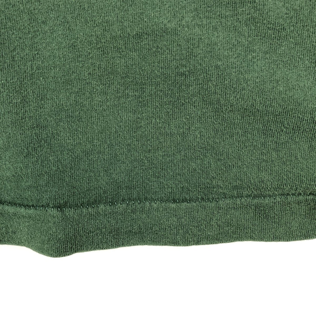 90'S Fruit of the Loom Heavy Cotton Printed T-Shirt Made in USA Men's XL Vintage cotton dark green Vintage Second Hand