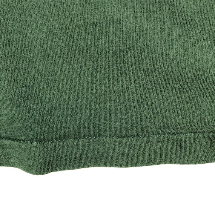 90'S Fruit of the Loom Heavy Cotton Printed T-Shirt Made in USA Men's XL Vintage cotton dark green Vintage Second Hand