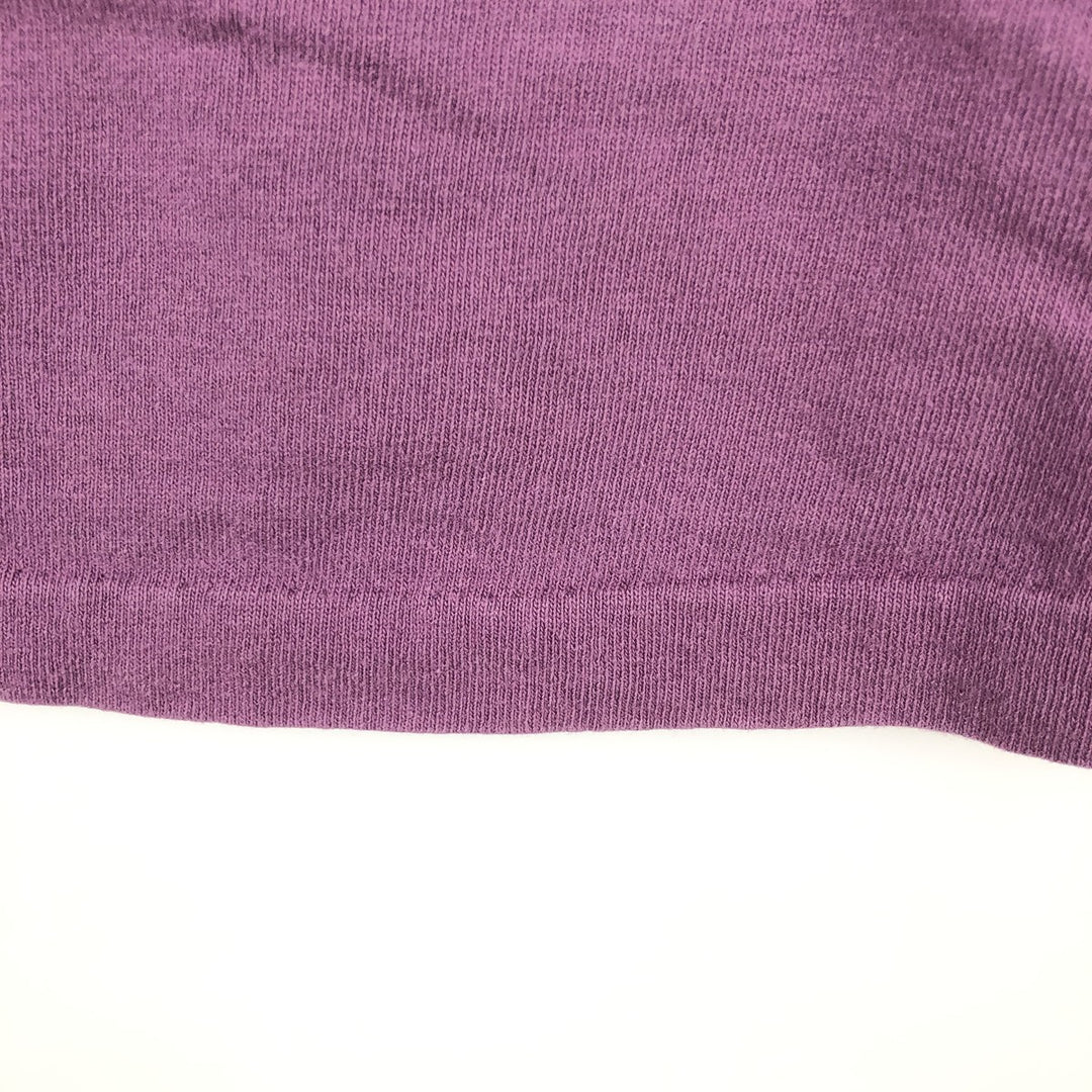 90'S Anvil Printed T-shirt Made in USA Men's XL Vintage cotton purple type Vintage Second Hand