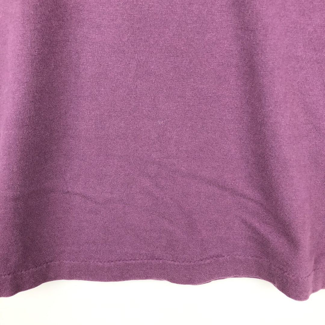 90'S Anvil Printed T-shirt Made in USA Men's XL Vintage cotton purple type Vintage Second Hand