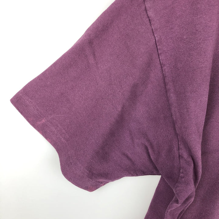 90'S Anvil Printed T-shirt Made in USA Men's XL Vintage cotton purple type Vintage Second Hand