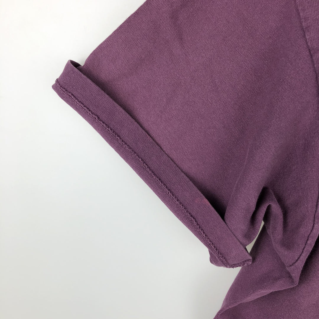 90'S Anvil Printed T-shirt Made in USA Men's XL Vintage cotton purple type Vintage Second Hand