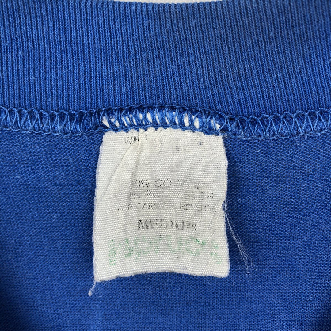 Printed T-shirt, Men's Size M (approx.), Vintage unclear blue type Vintage Second Hand