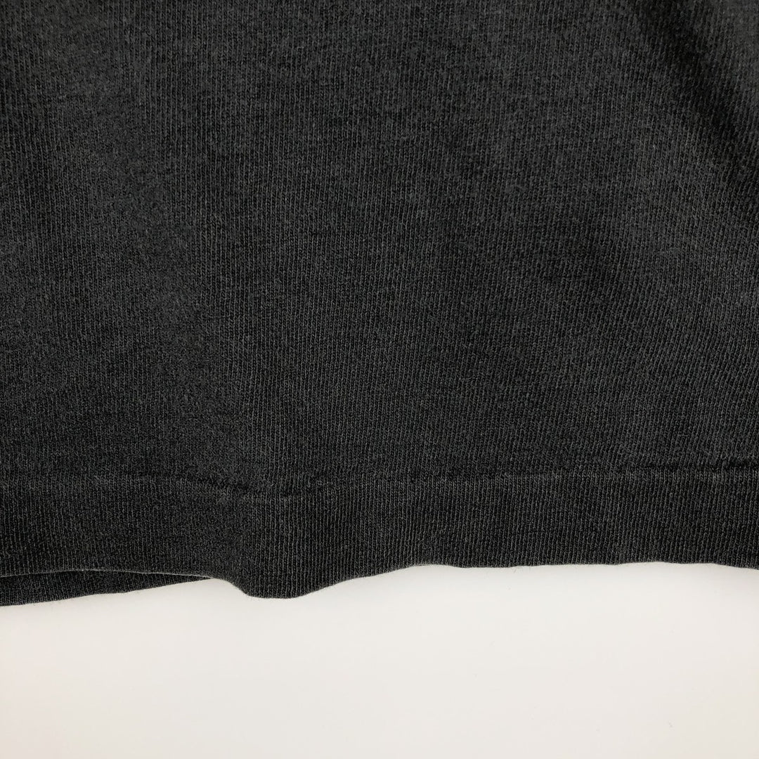 90'S Fruit of the Loom souvenir T-shirt, made in the USA, men's size L (approx.) cotton black type Vintage Second Hand