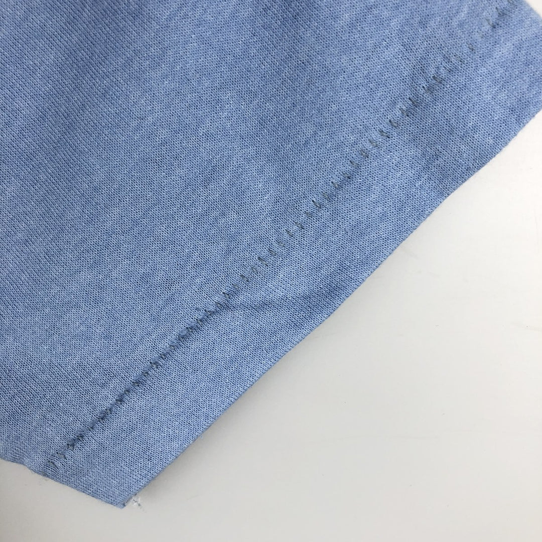 80'S Sportswear Print T-Shirt, Made in USA, Men's Size M (Equivalent), Vintage cotton Blue type light blue Vintage Second Hand