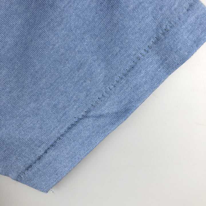 80'S Sportswear Print T-Shirt, Made in USA, Men's Size M (Equivalent), Vintage cotton Blue type light blue Vintage Second Hand