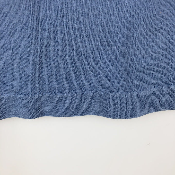 90'S SOF TEE Print T-Shirt, Made in USA, Men's Size L (Equivalent), Vintage cotton Blue type light blue Vintage Second Hand