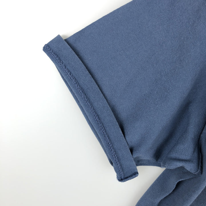 90'S SOF TEE Print T-Shirt, Made in USA, Men's Size L (Equivalent), Vintage cotton Blue type light blue Vintage Second Hand