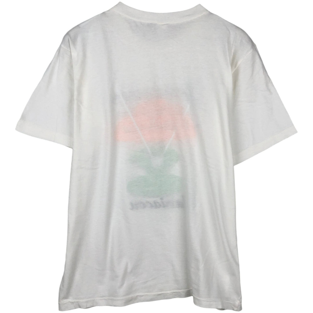 Printed T-shirt, men's size XL unclear white type Vintage Second Hand