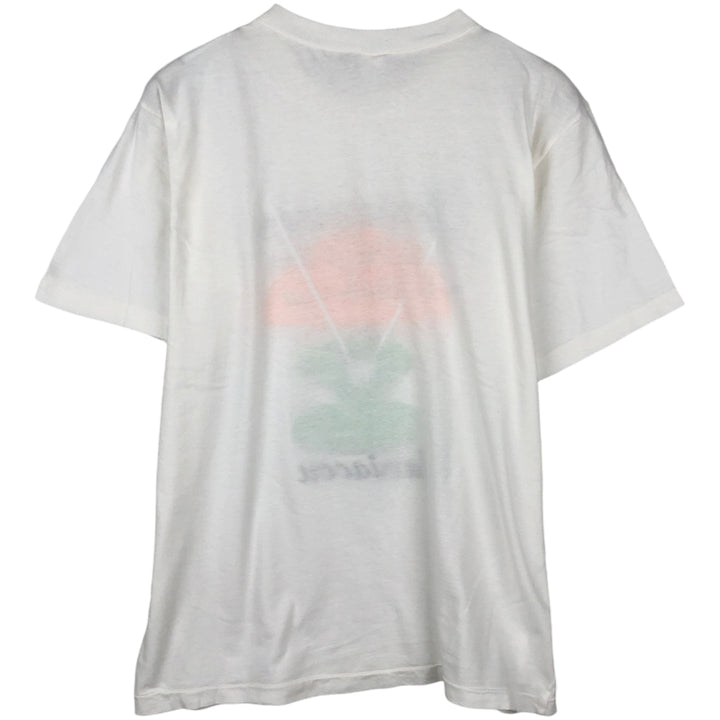 Printed T-shirt, men's size XL unclear white type Vintage Second Hand