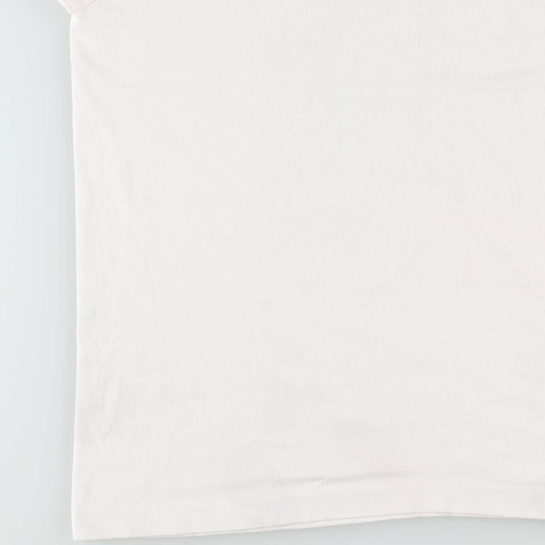 90'S Screen Stars printed T-shirt, made in USA, men's size XL (approx.) cotton white type Vintage Second Hand