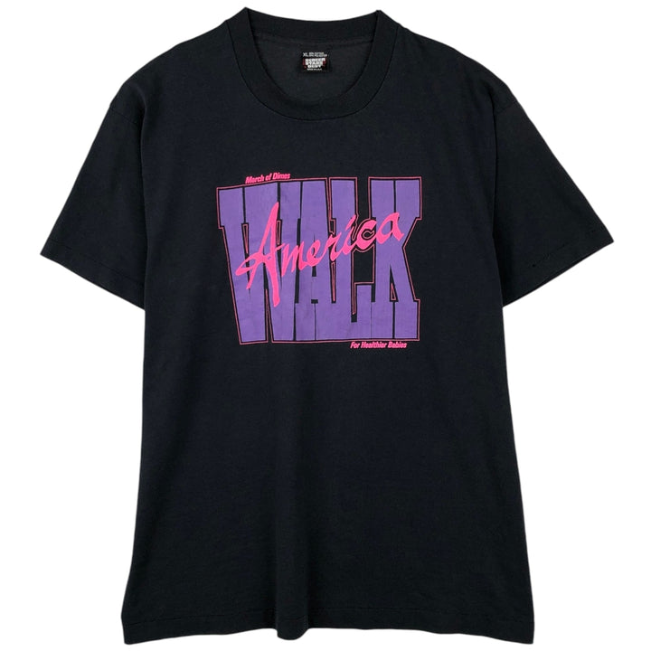 90'S Screen Stars Best Printed T-shirt Made in USA Men's XL Vintage cotton black type Vintage Second Hand