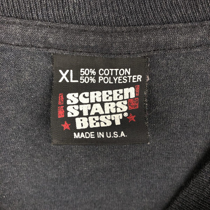 90'S Screen Stars Best Printed T-shirt Made in USA Men's XL Vintage cotton black type Vintage Second Hand