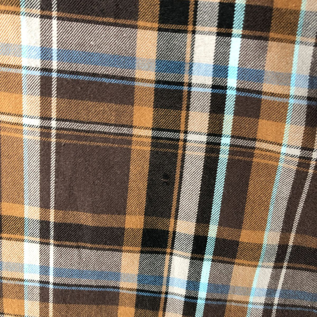 Patagonia Organic Cotton Long Sleeve Cotton Check Shirt, Men's Size Medium Organic cotton brown type Vintage Second Hand