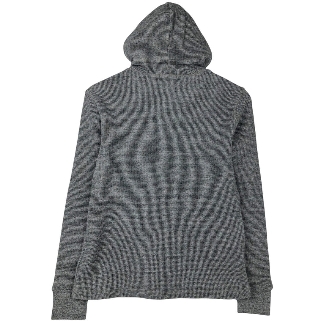 Ralph Lauren POLO RALPH LAUREN Hooded Thermal T-Shirt, Waffle, Women's, Size S cotton gray type Vintage Second Hand