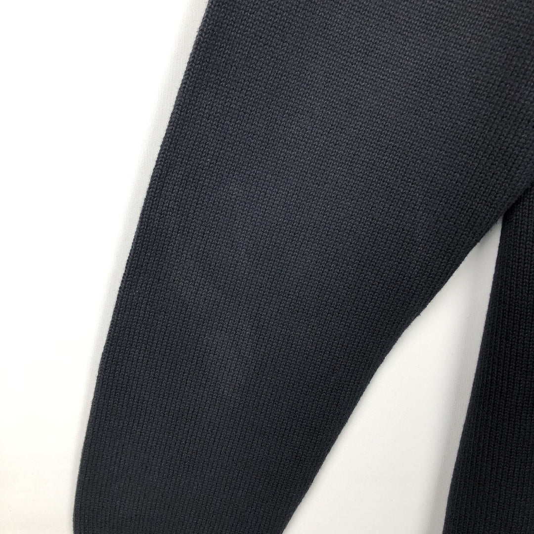 Ralph Lauren Lauren Cotton Knit Half-Zip Sweater, Women's, XXL cotton navy blue type Vintage Second Hand