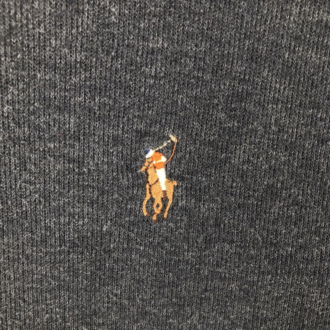 Ralph Lauren POLO RALPH LAUREN ESTATE RIB Cotton Knit Half-Zip Sweater, Men's Size L cotton gray type Vintage Second Hand