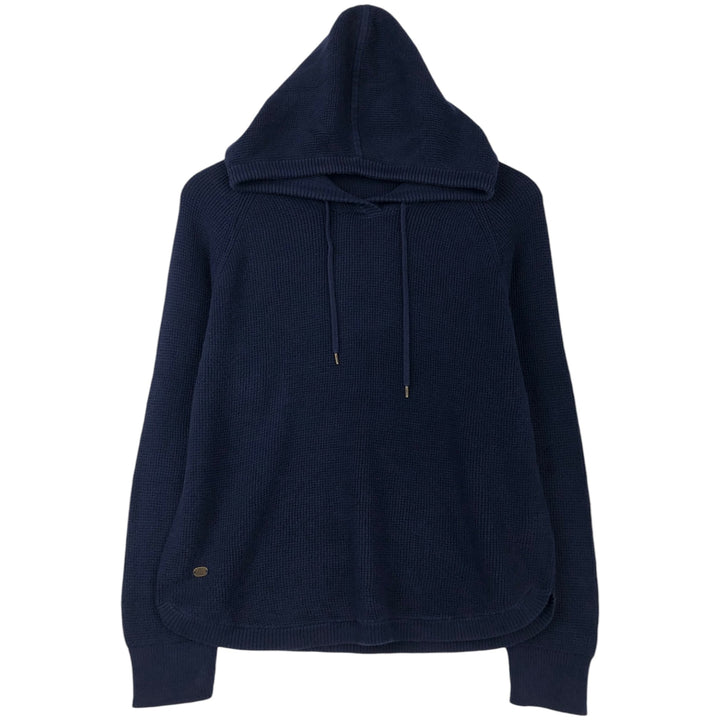 Ralph Lauren LAUREN Women's Hooded Thermal Long T-Shirt, Size L cotton navy blue type Vintage Second Hand