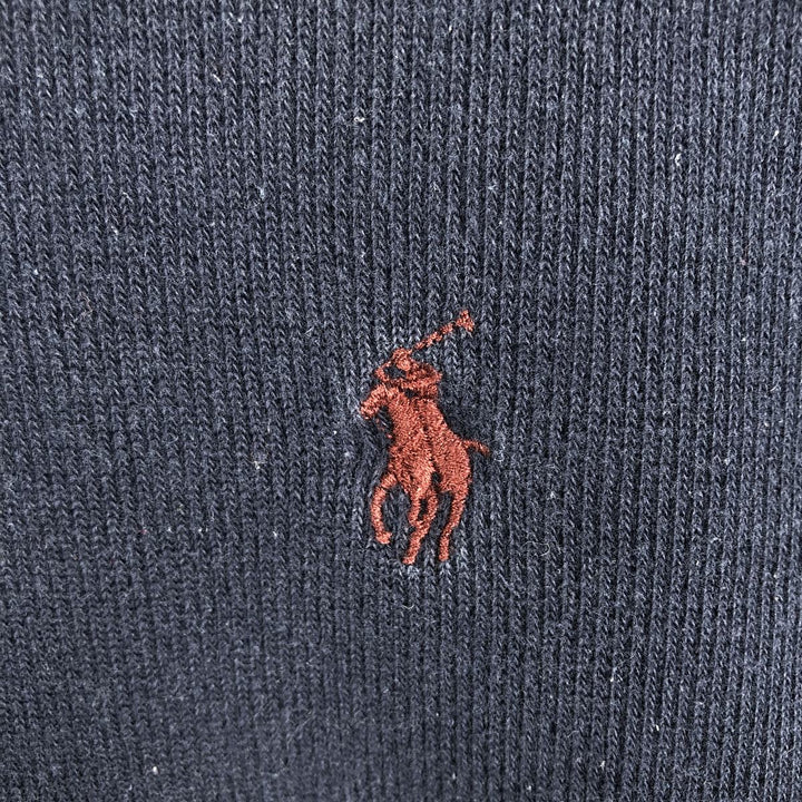 Ralph Lauren POLO by Ralph Lauren Half-Zip Sweatshirt, Men's Size L cotton navy blue type Vintage Second Hand