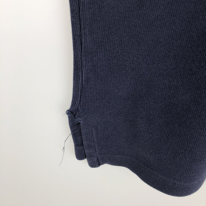 Ralph Lauren POLO by Ralph Lauren Half-Zip Sweatshirt, Men's Size L cotton navy blue type Vintage Second Hand