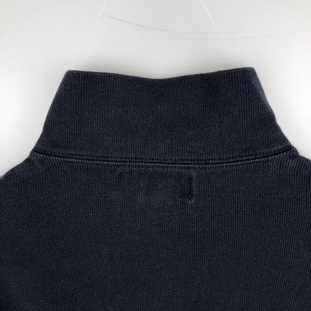 Ralph Lauren POLO by Ralph Lauren Half-Zip Sweatshirt, Men's Size L cotton navy blue type Vintage Second Hand