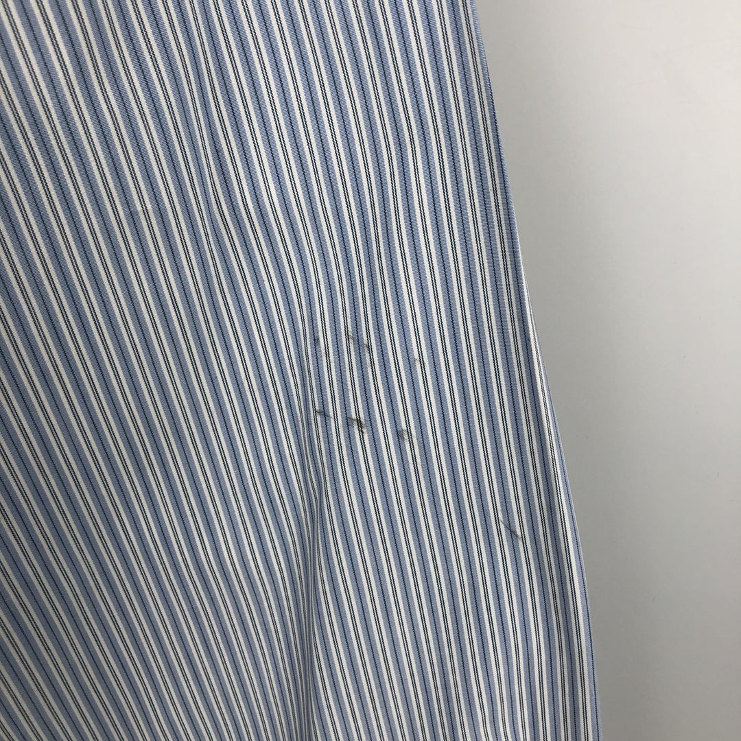 Ralph Lauren POLO by Ralph Lauren Multi-Stripe Long Sleeve Cotton Striped Shirt, Men's Size Medium cotton Blue type light blue Vintage Second Hand