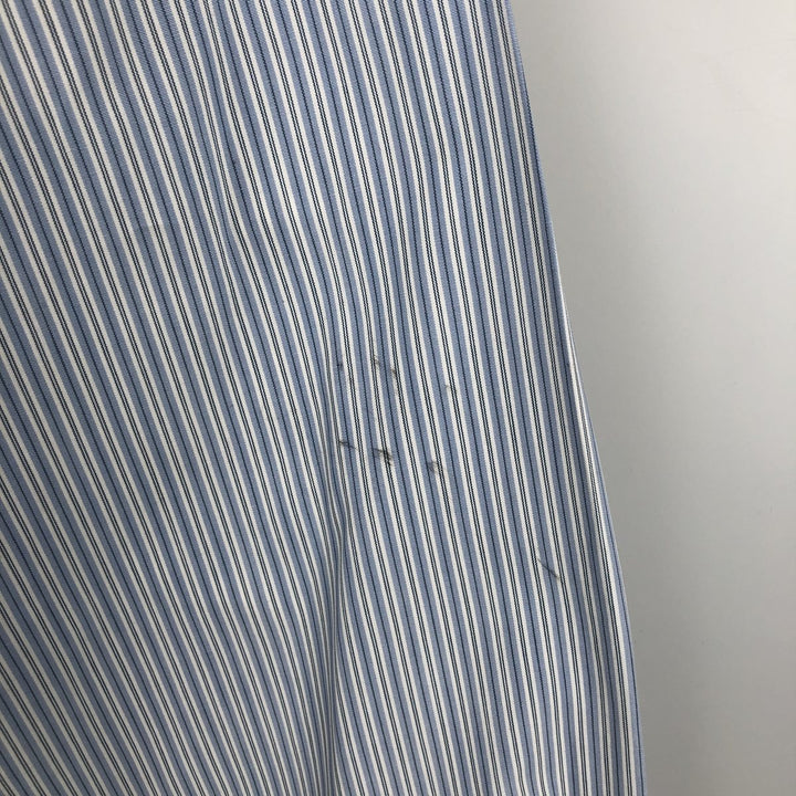 Ralph Lauren POLO by Ralph Lauren Multi-Stripe Long Sleeve Cotton Striped Shirt, Men's Size Medium cotton Blue type light blue Vintage Second Hand