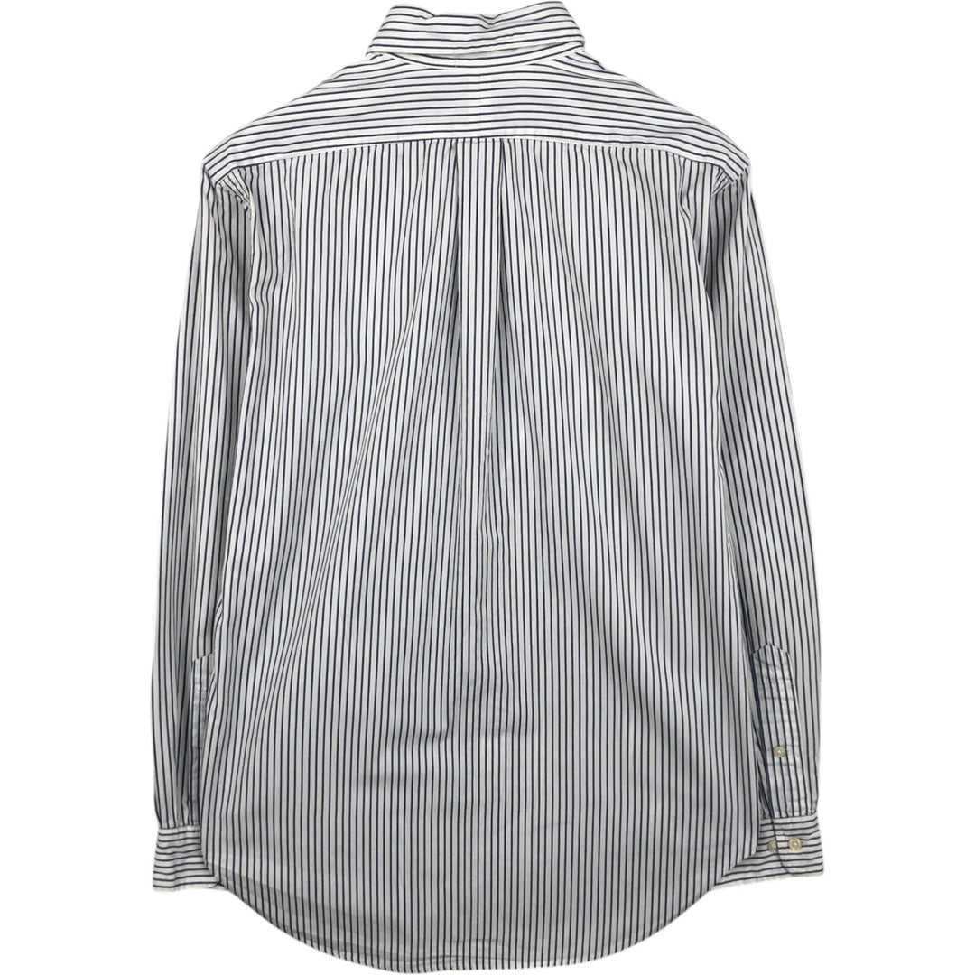 Ralph Lauren Classic Fit Multi-Stripe Long Sleeve Button-Down Striped Shirt, Men's Size Small cotton white type Vintage Second Hand