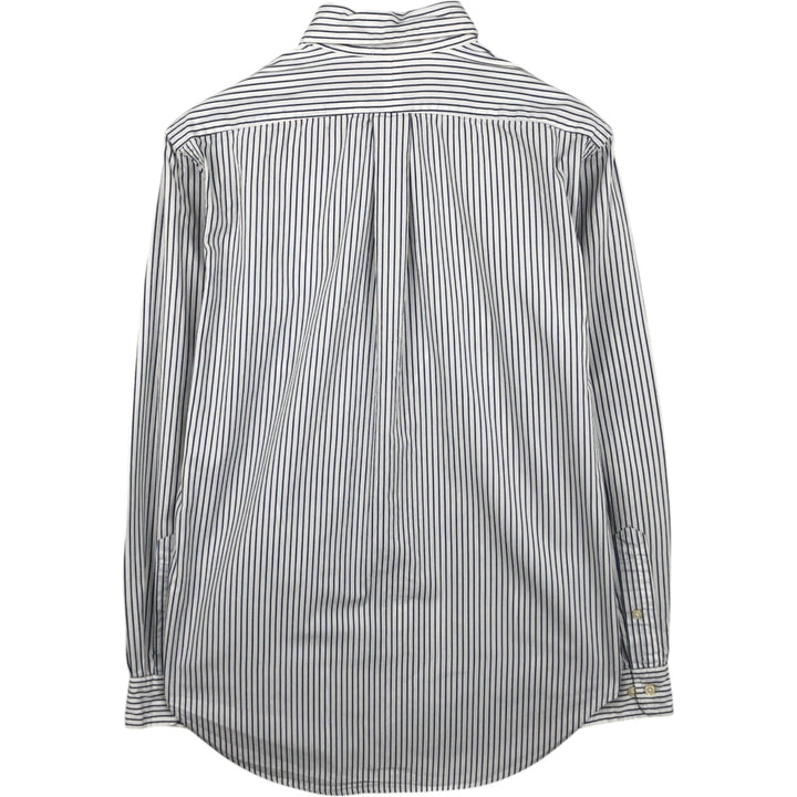 Ralph Lauren Classic Fit Multi-Stripe Long Sleeve Button-Down Striped Shirt, Men's Size Small cotton white type Vintage Second Hand
