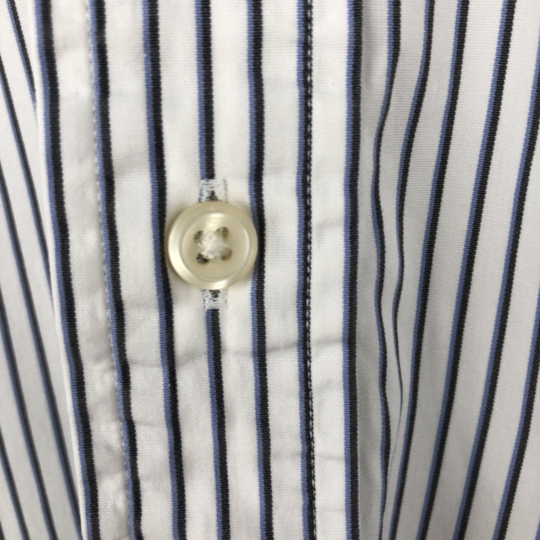 Ralph Lauren Classic Fit Multi-Stripe Long Sleeve Button-Down Striped Shirt, Men's Size Small cotton white type Vintage Second Hand