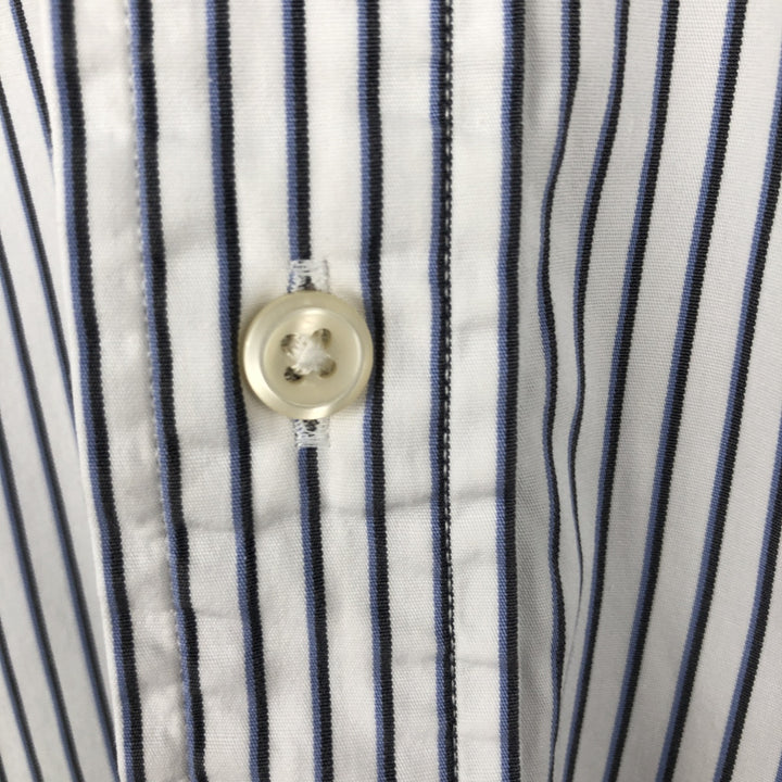 Ralph Lauren Classic Fit Multi-Stripe Long Sleeve Button-Down Striped Shirt, Men's Size Small cotton white type Vintage Second Hand