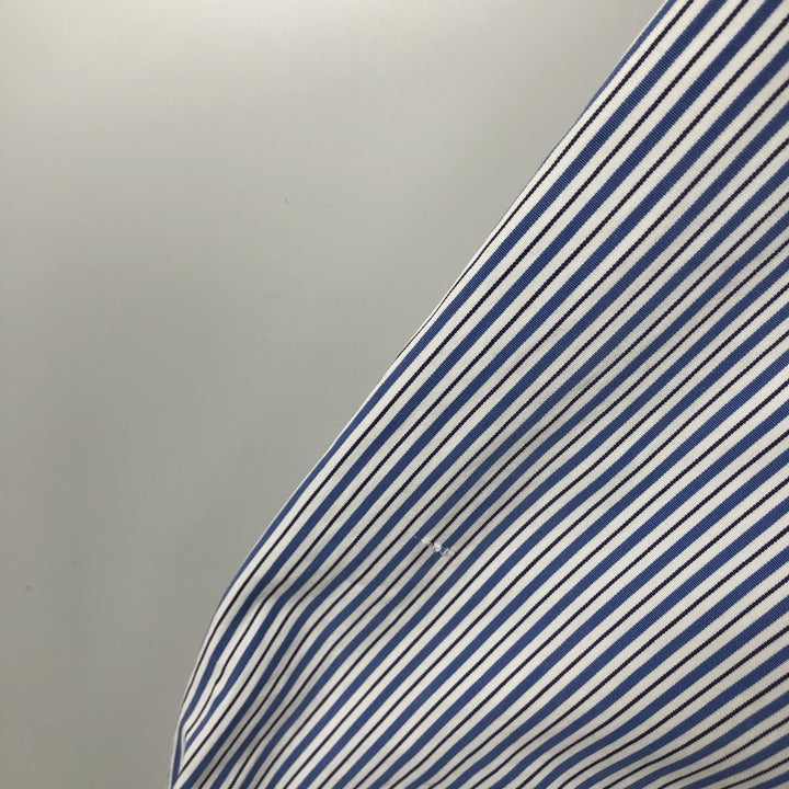 Ralph Lauren Custom Fit Multi-Stripe Long Sleeve Button-Down Striped Shirt, Men's M Size cotton white type Vintage Second Hand