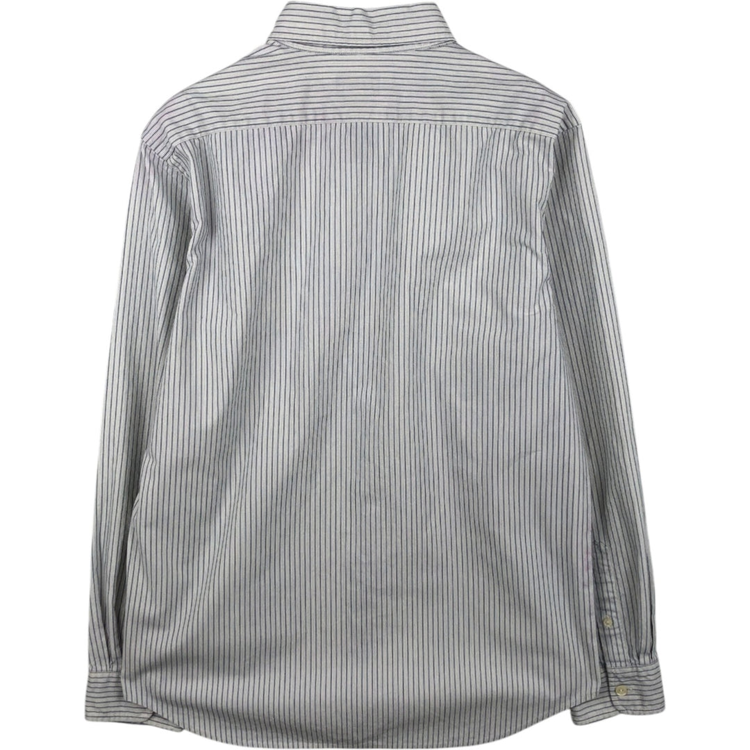 Ralph Lauren Jeans Co. multi-stripe long-sleeved button-down shirt, men's size M cotton white type Vintage Second Hand