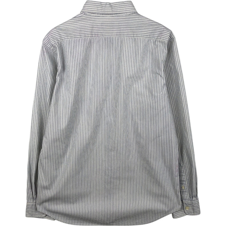 Ralph Lauren Jeans Co. multi-stripe long-sleeved button-down shirt, men's size M cotton white type Vintage Second Hand