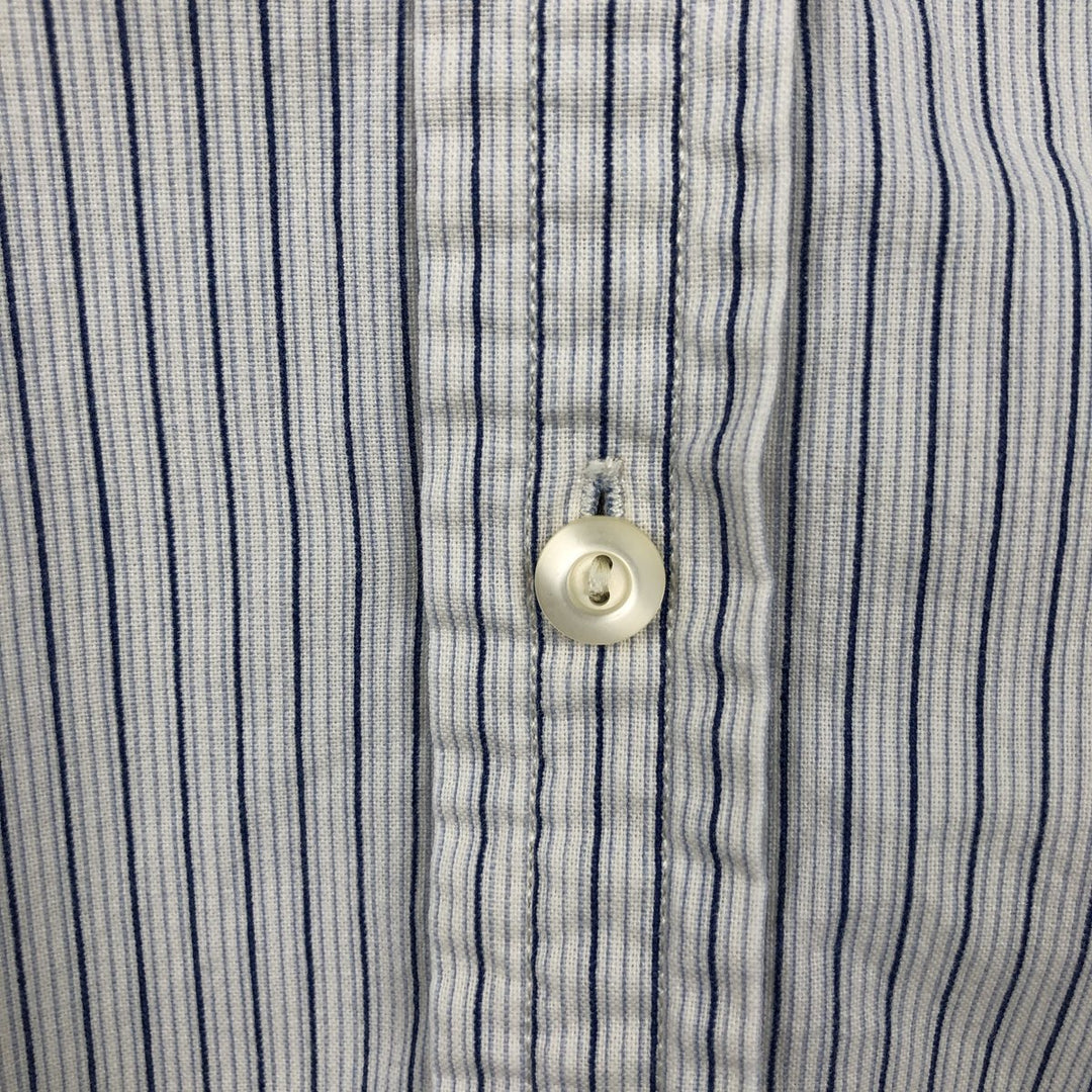 Ralph Lauren Jeans Co. multi-stripe long-sleeved button-down shirt, men's size M cotton white type Vintage Second Hand