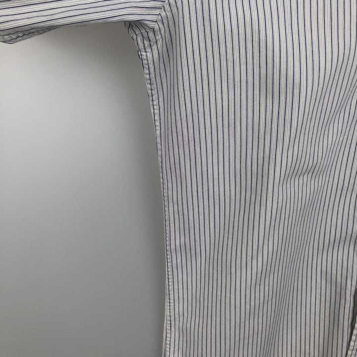 Ralph Lauren Jeans Co. multi-stripe long-sleeved button-down shirt, men's size M cotton white type Vintage Second Hand