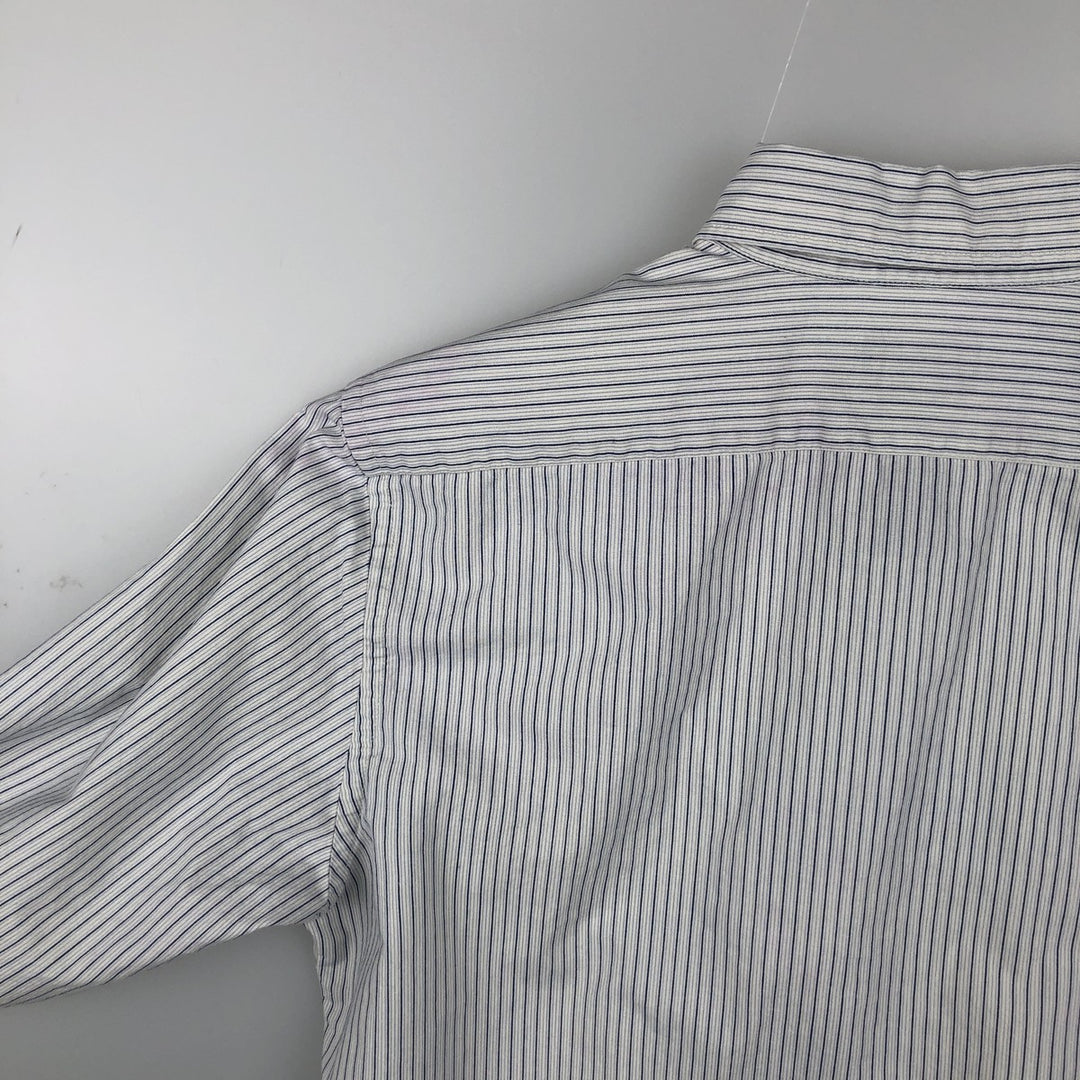 Ralph Lauren Jeans Co. multi-stripe long-sleeved button-down shirt, men's size M cotton white type Vintage Second Hand