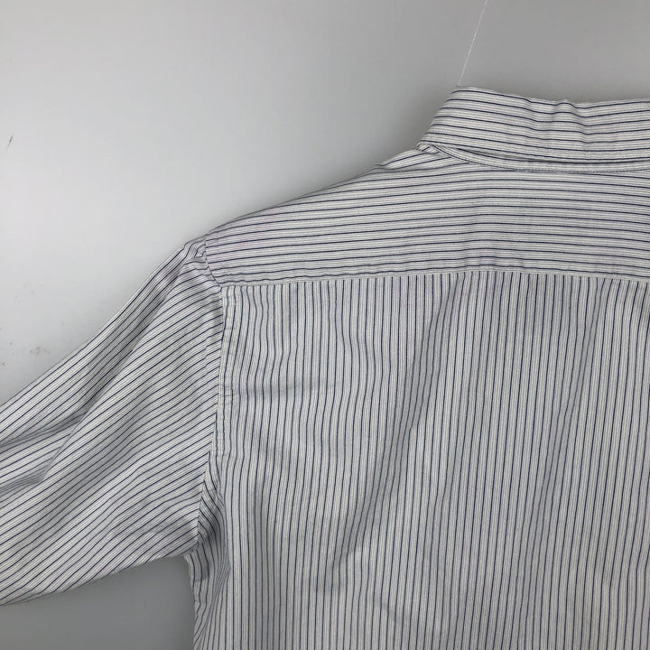 Ralph Lauren Jeans Co. multi-stripe long-sleeved button-down shirt, men's size M cotton white type Vintage Second Hand