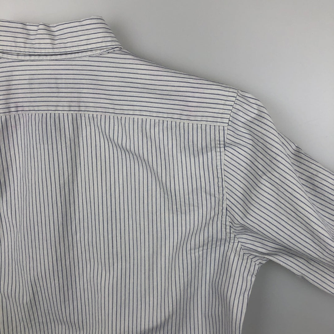 Ralph Lauren Jeans Co. multi-stripe long-sleeved button-down shirt, men's size M cotton white type Vintage Second Hand