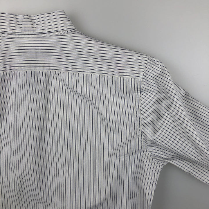 Ralph Lauren Jeans Co. multi-stripe long-sleeved button-down shirt, men's size M cotton white type Vintage Second Hand