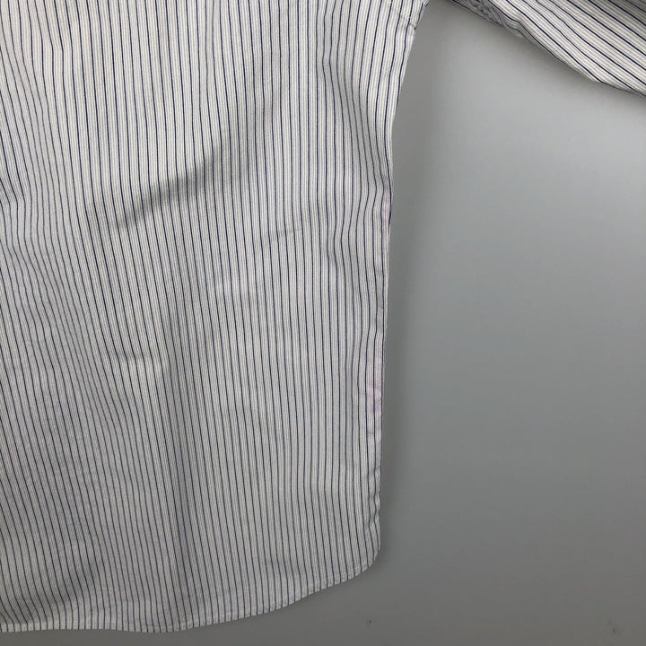 Ralph Lauren Jeans Co. multi-stripe long-sleeved button-down shirt, men's size M cotton white type Vintage Second Hand