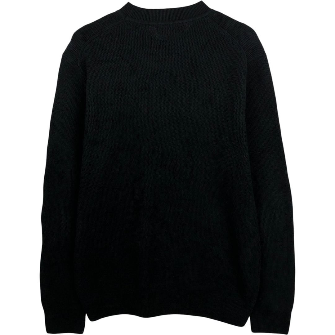 Banana Republic Cotton Knit Sweater, Men's Size M (approx.) cotton black type Vintage Second Hand