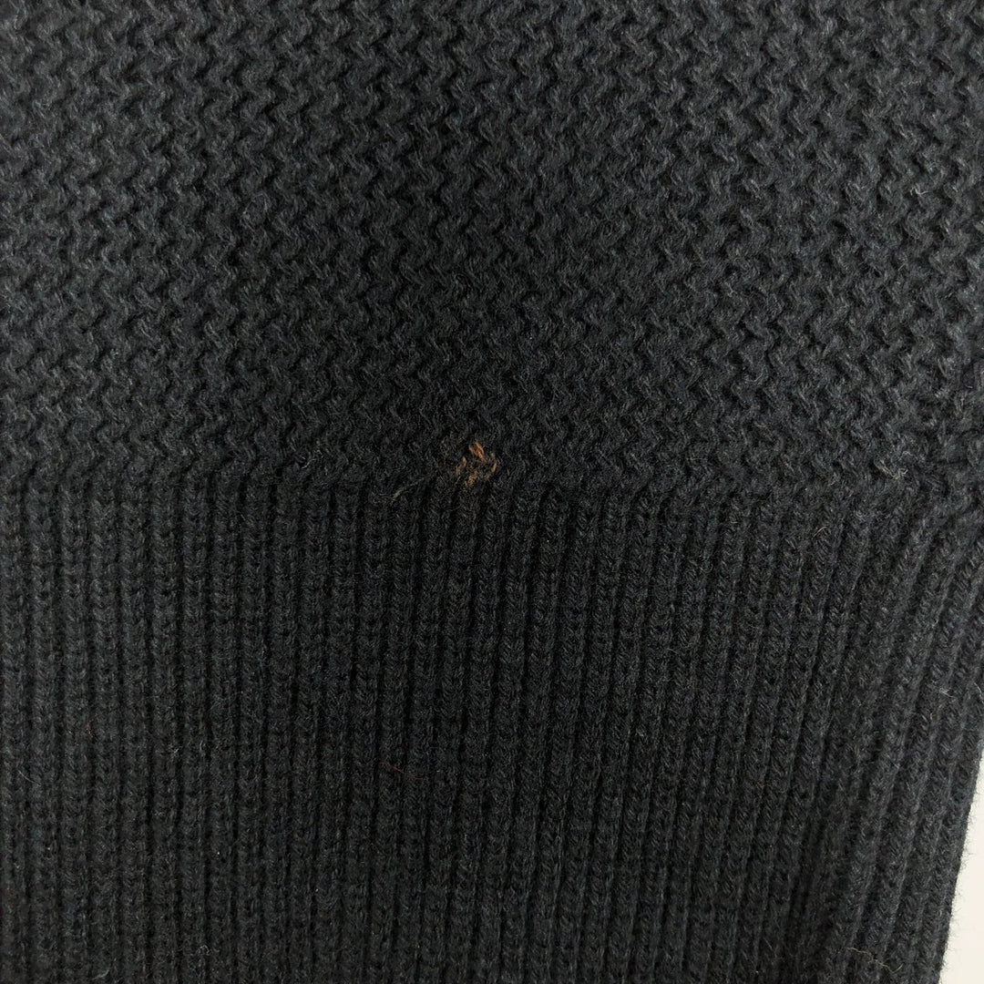 Banana Republic Cotton Knit Sweater, Men's Size M (approx.) cotton black type Vintage Second Hand