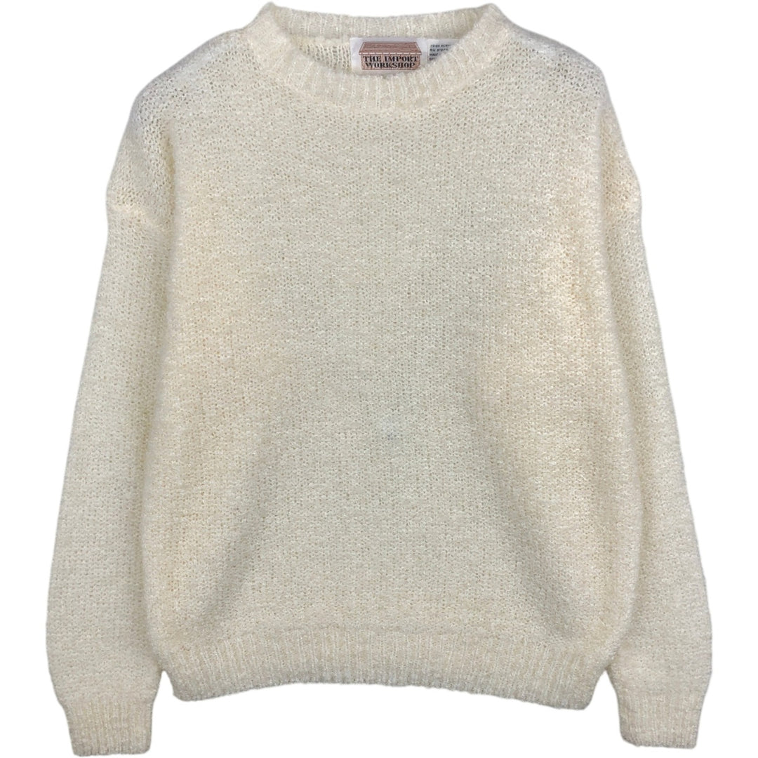 80s-90'S THE IMPORT WORKSHOP Acrylic Knit Sweater, Women's Size M (approx.), Vintage acrylic white type Vintage Second Hand