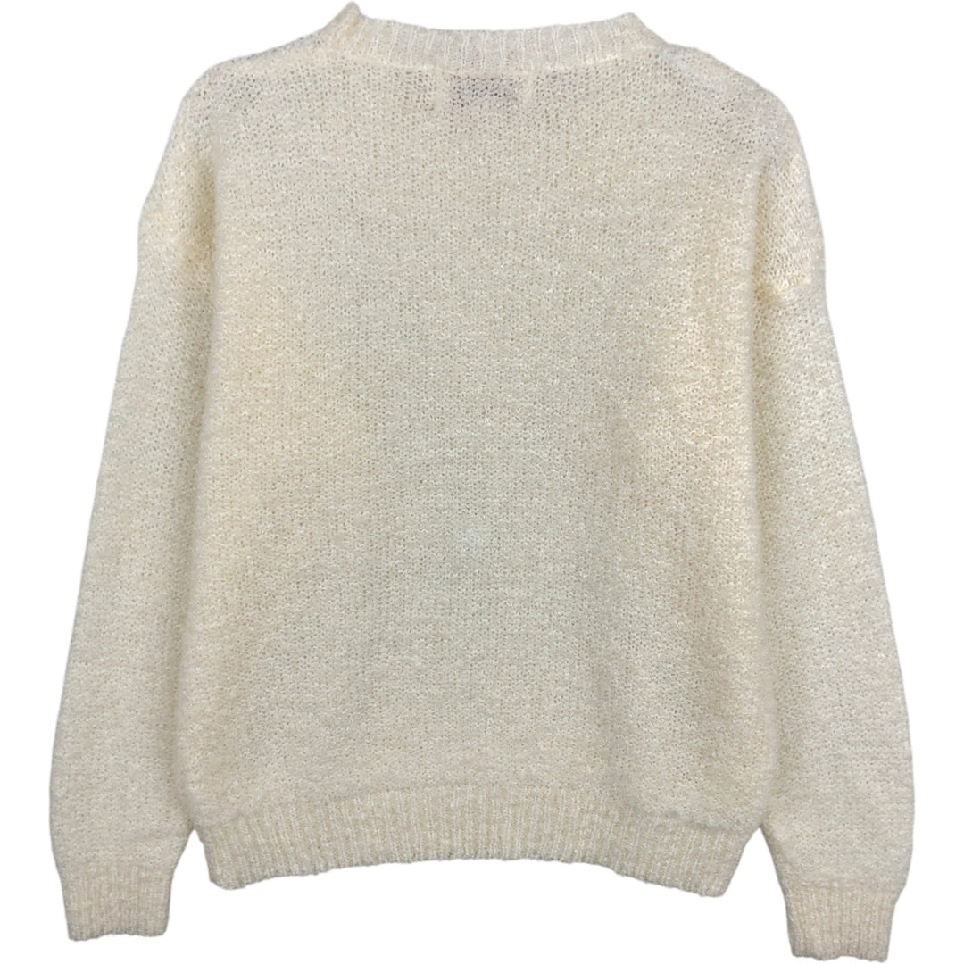 80s-90'S THE IMPORT WORKSHOP Acrylic Knit Sweater, Women's Size M (approx.), Vintage acrylic white type Vintage Second Hand