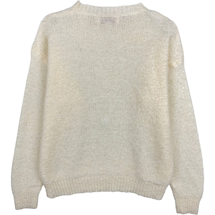 80s-90'S THE IMPORT WORKSHOP Acrylic Knit Sweater, Women's Size M (approx.), Vintage acrylic white type Vintage Second Hand